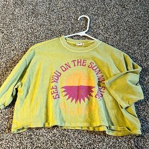 Size XS Oversized crop top. Really cute for summer!
